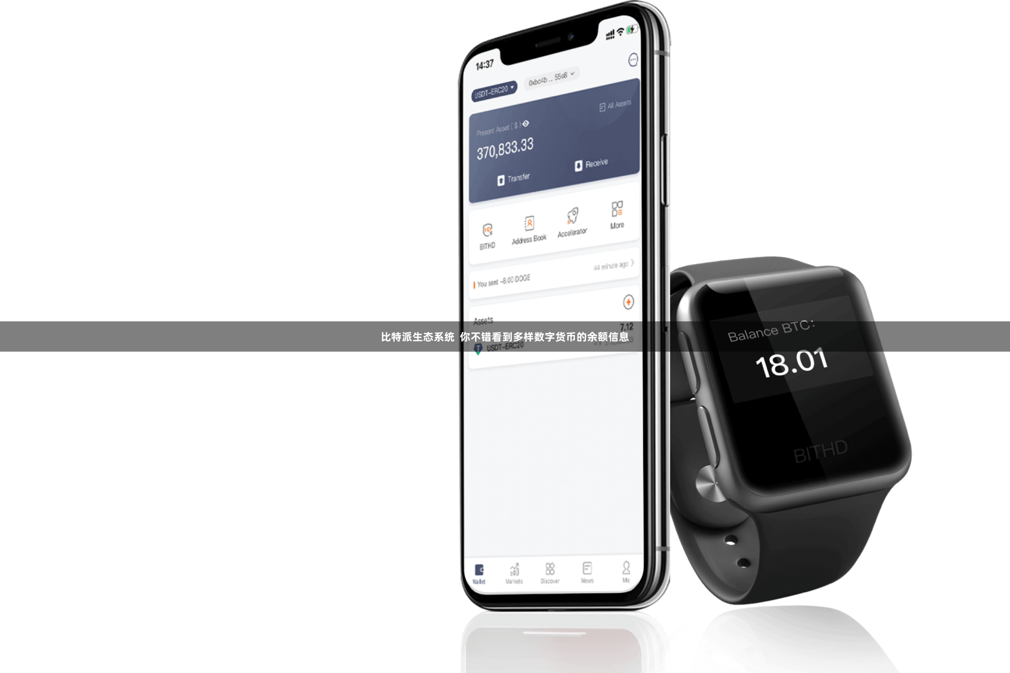 比特派生态系统  你不错看到多样数字货币的余额信息