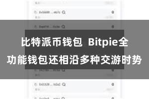比特派币钱包  Bitpie全功能钱包还相沿多种交游时势
