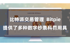 比特派交易管理  Bitpie提供了多种数字钞票科罚用具